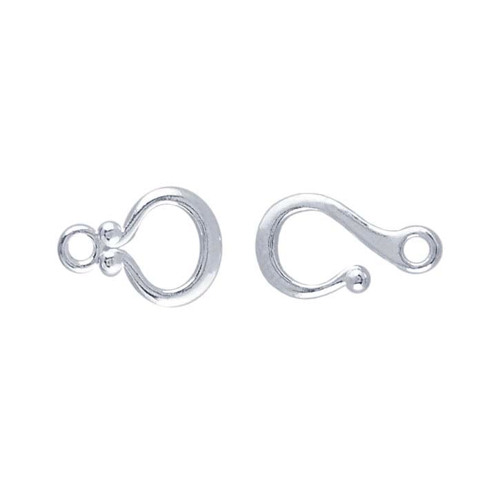 Sterling Silver BallEnd Hook & Eye Clasp RioGrande