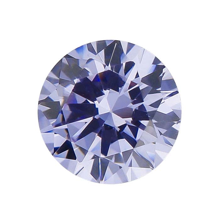Lavender CZ Round Faceted Gemstone - RioGrande