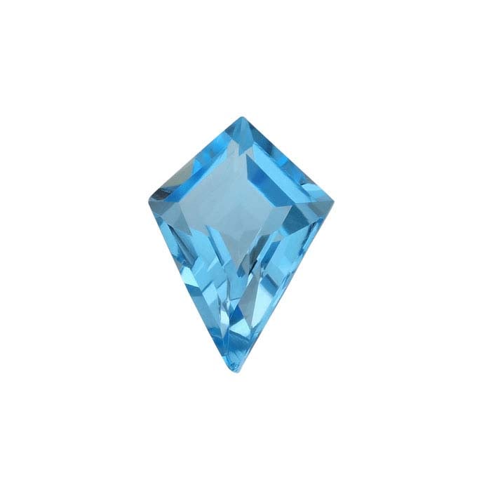 Swiss-Blue Topaz Kite Faceted Gemstones, AA-Grade - RioGrande