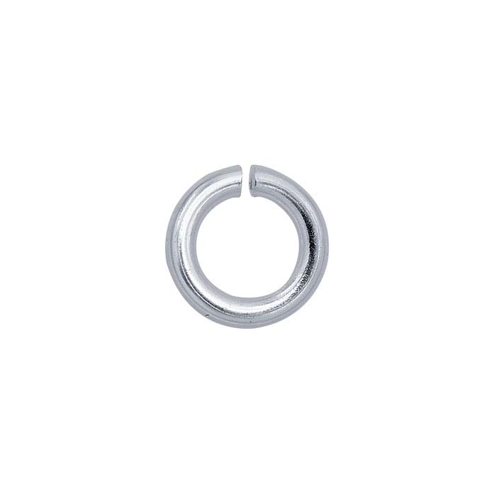 Jump ring, sterling silver, 12mm soldered round, 10mm inside diameter, 12  gauge. Sold per pkg of 4. - Fire Mountain Gems and Beads