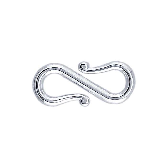 Sterling Silver Hook & Slide Ring Clasp, for 4mm Cord - RioGrande