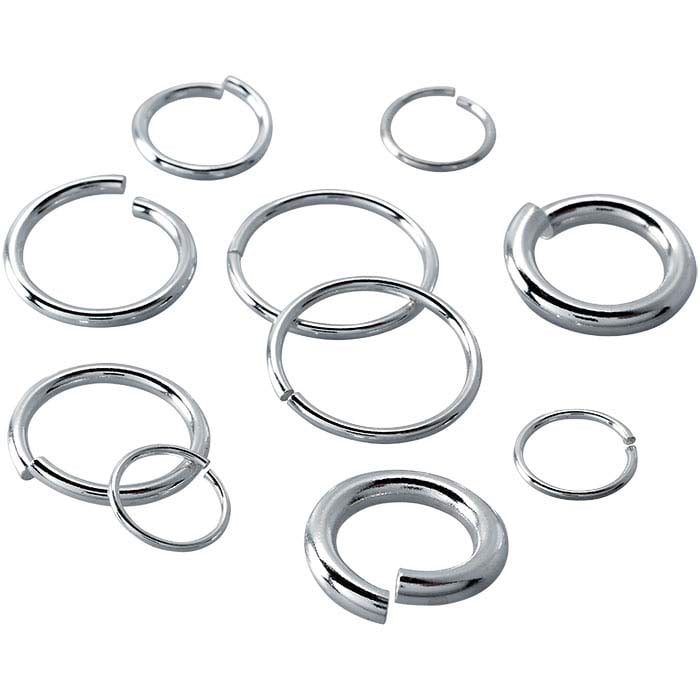 925 Sterling silver Jump Rings,(SOLID)Opened & Closed Jump rings soldered,  Round, 3mm, 4mm, 5mm, 6mm, 7mm, 8mm, 10mm.