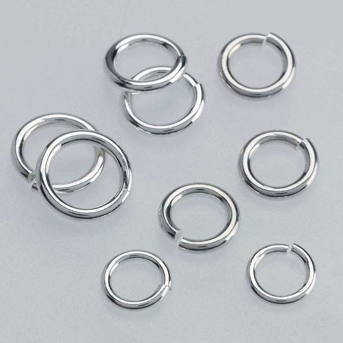 Sterling Silver 4x0.6mm Jump Rings, 925 Sterling Silver Jump Rings, 20 pcs  in a pack