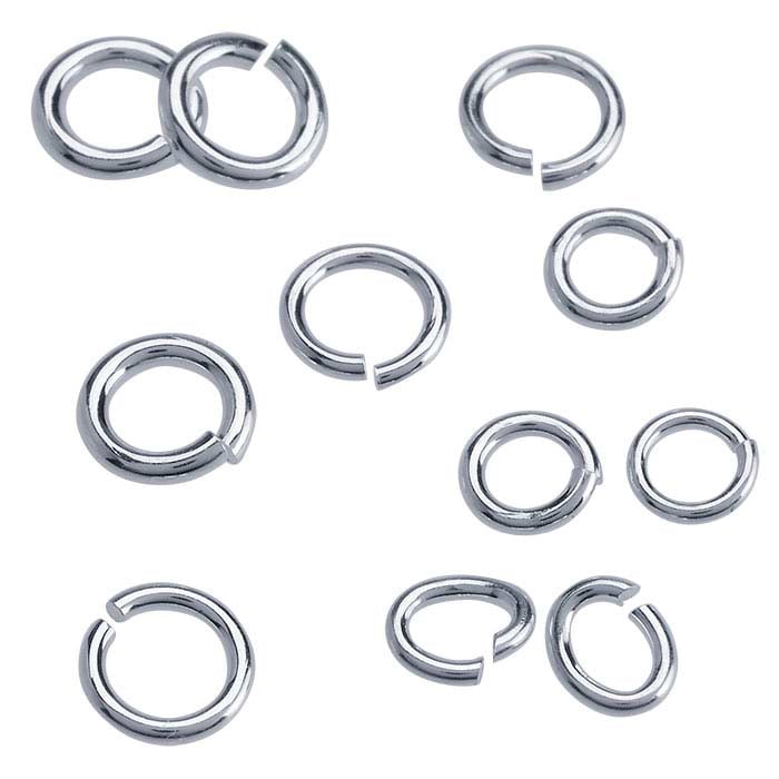 14mm Extra Large Silver Jump Rings, Thick Textured Antiqued Silver Con –  Carson's Cove