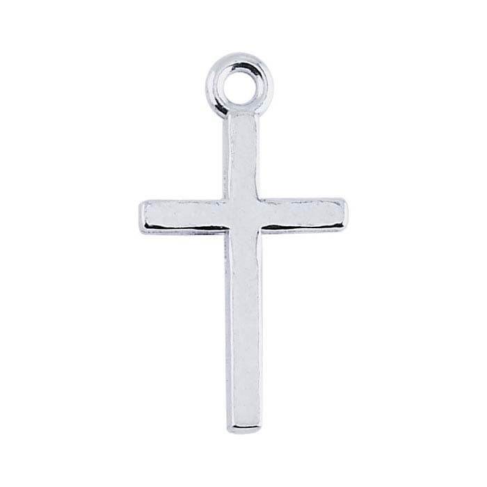 Sterling Silver Small Cross Pendant Charm - RioGrande
