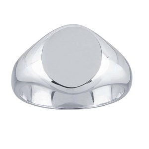 .960 Argentium Silver Oval Signet Ring Blanks 8