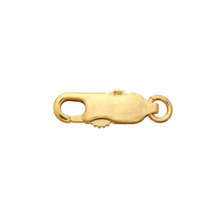 14/20 Yellow Gold-Filled Double-Push Lobster Clasp with Open Ring -  RioGrande