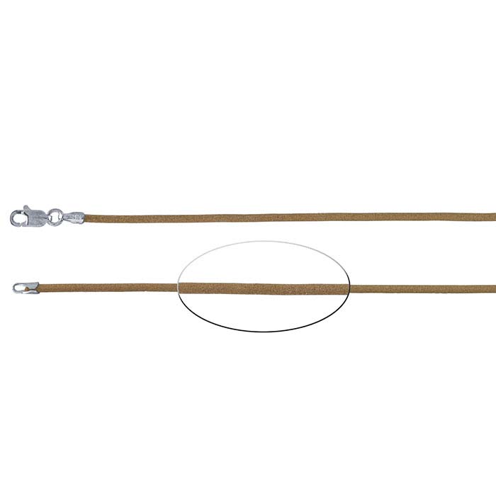 Natural Leather Cord with Sterling Silver Clasp RioGrande