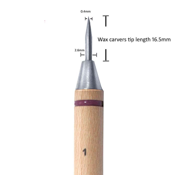 Europoint 3-Piece Wax Carving File Set - Stainless Steel Precision Tools For Jewelry Making
