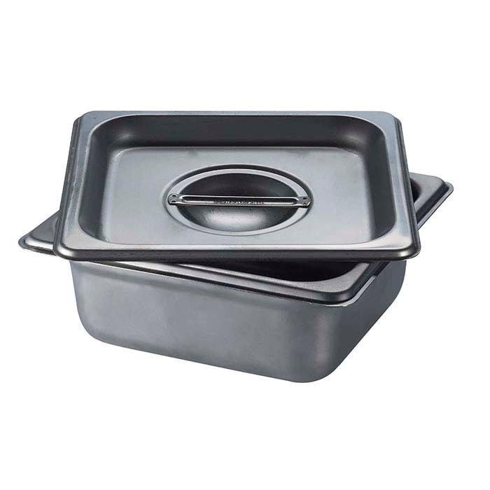 Stainless Steel Square Firing Pan with Lid, 21/2"D RioGrande