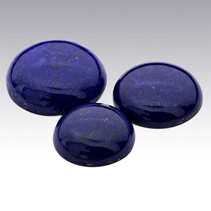 1 Afghanistan lapis lazuli high dome cabochon 8mm round $2.95 each cb005 