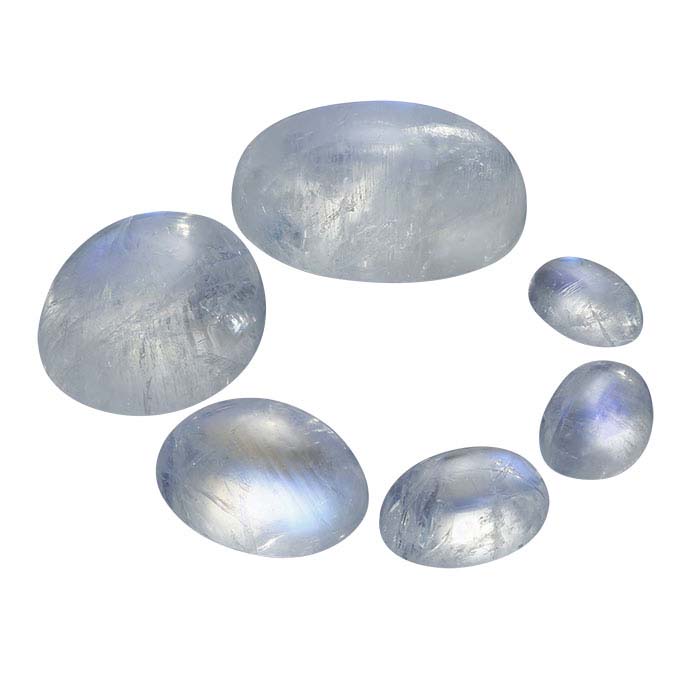 Rainbow Moonstone Oval Cabochon - RioGrande