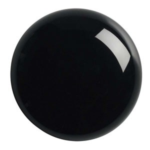 Black Onyx 12mm Round High-Dome Cabochon