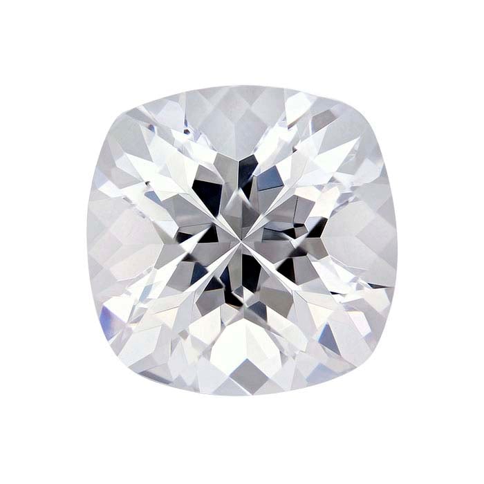 CZ 12mm Cushion Checkerboard Faceted Gemstone - RioGrande