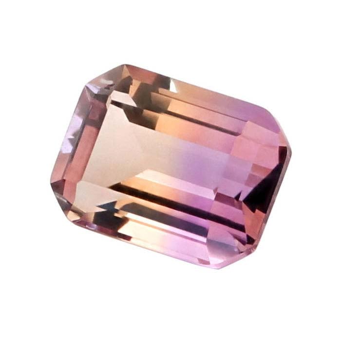 Ametrine Emerald-Cut Faceted Gemstone - RioGrande