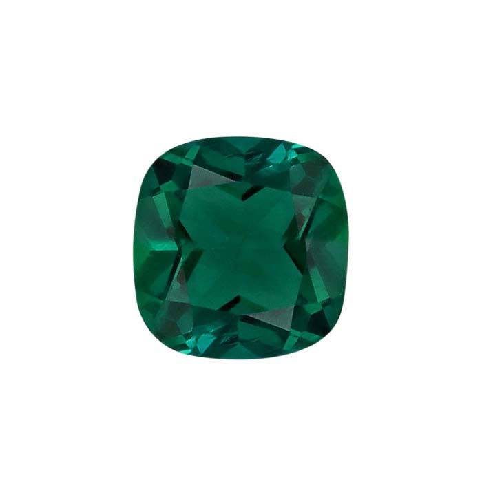KQDANCE Vintage Cushion Cut 14Ct Lab Created Ruby Sapphire Emerald