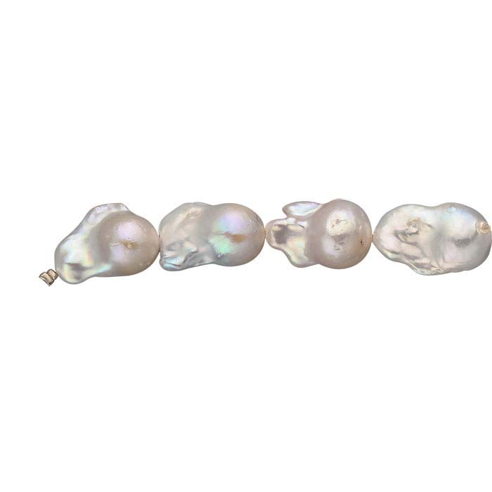 Freshwater Cultured Baroque Pearls, White - RioGrande Freshwater Cultured Baroque Pearls, White - RioGrande