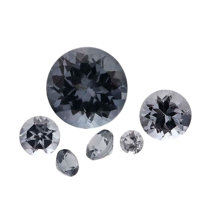 Gray Spinel Round Faceted Gemstone - RioGrande