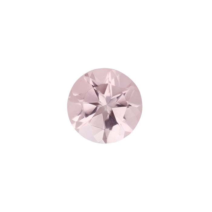 Pink Morganite Round Faceted Gemstone RioGrande