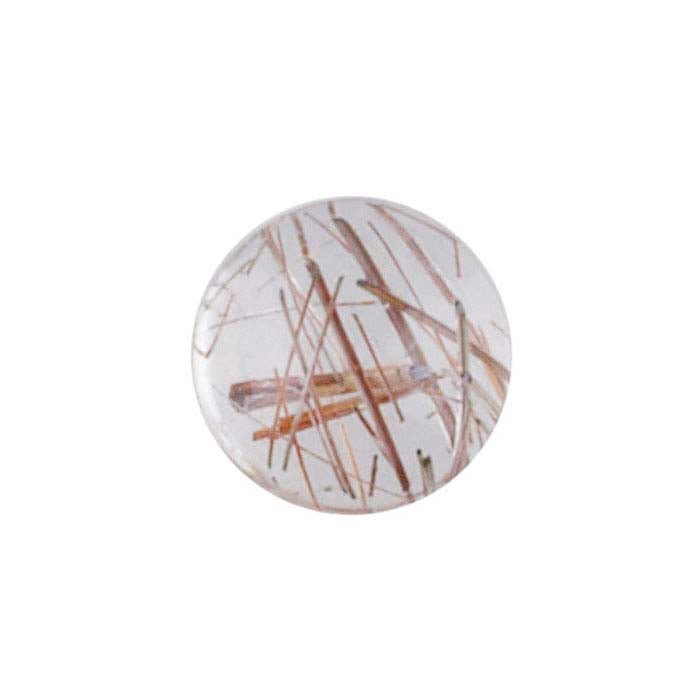 Copper Rutilated Quartz Round Cabochon RioGrande