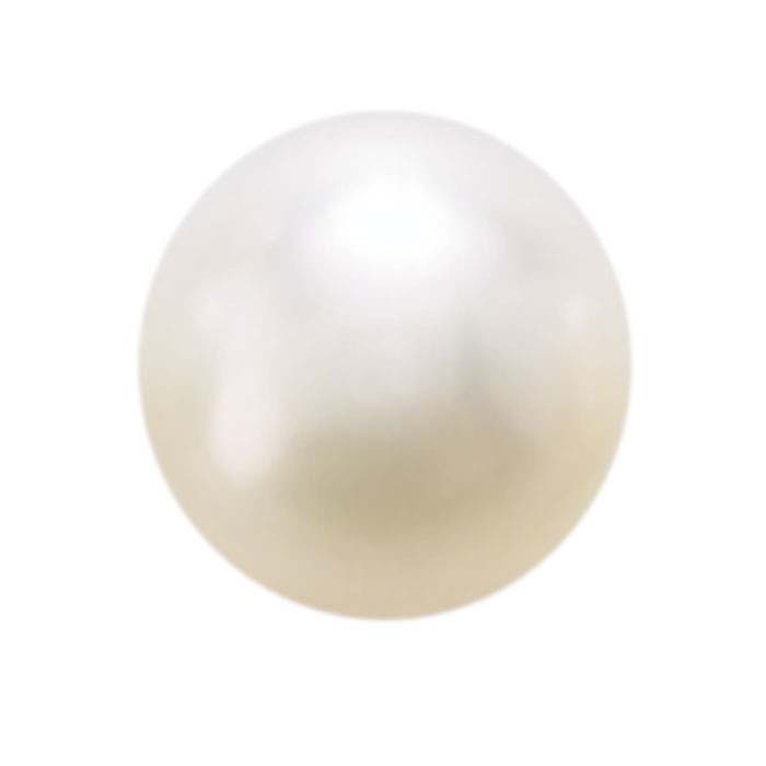 12mm Glass One Hole Half Drilled Imitation Round Pearl – MrStones