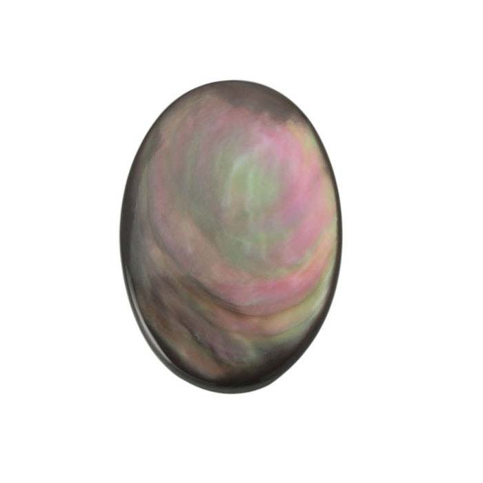 Black Mother-of-Pearl Oval Cabochons - RioGrande