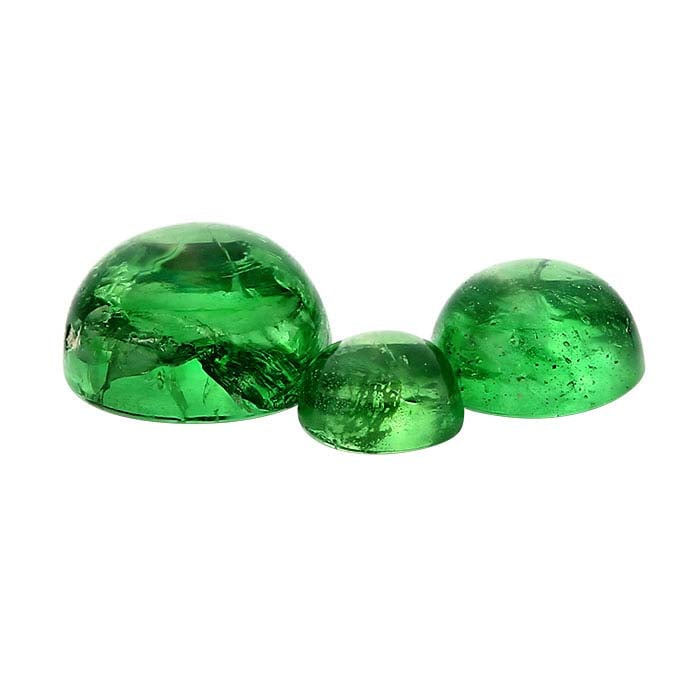 Tsavorite Garnet Round Cabochon RioGrande