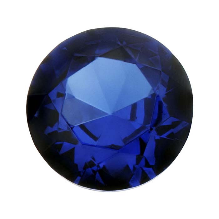 1mm - 20mm Round Brilliant Loose Gemstone Lab Created Royal Blue Spinel AAA 