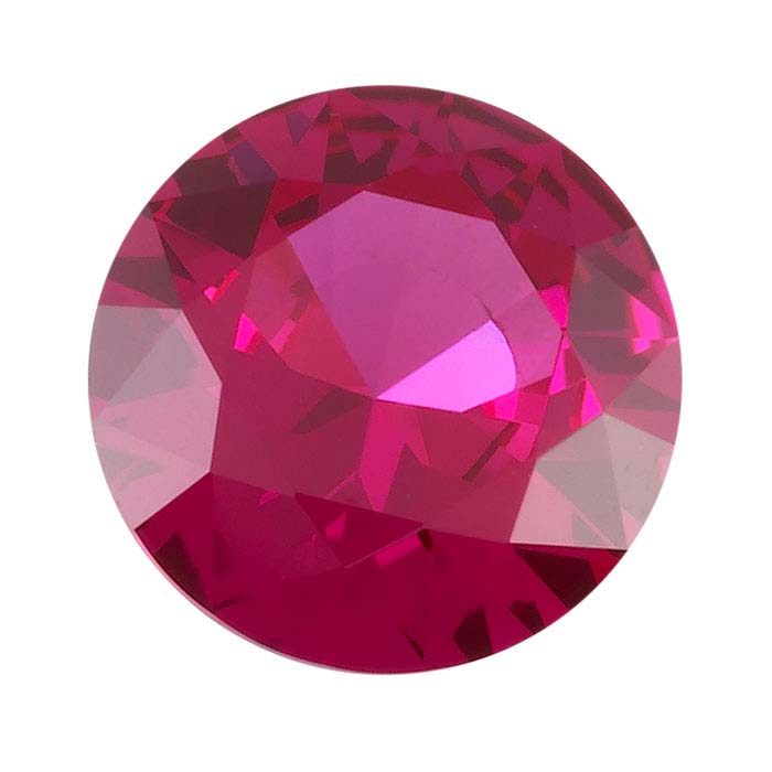 Lab-Grown Ruby Round Faceted Gemstone - RioGrande