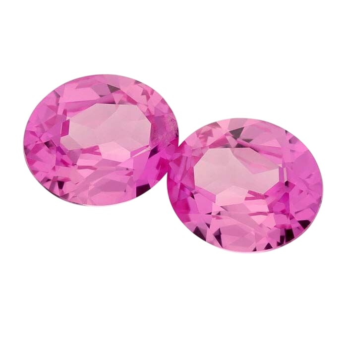 Simulated Pink Tourmaline Oval Faceted Gemstone - RioGrande