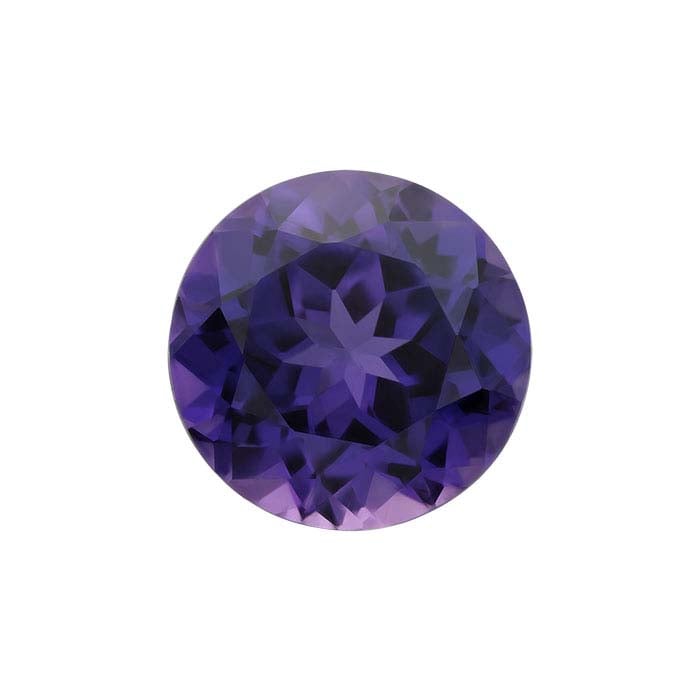 Simulated Amethyst Round Faceted Gemstone - RioGrande