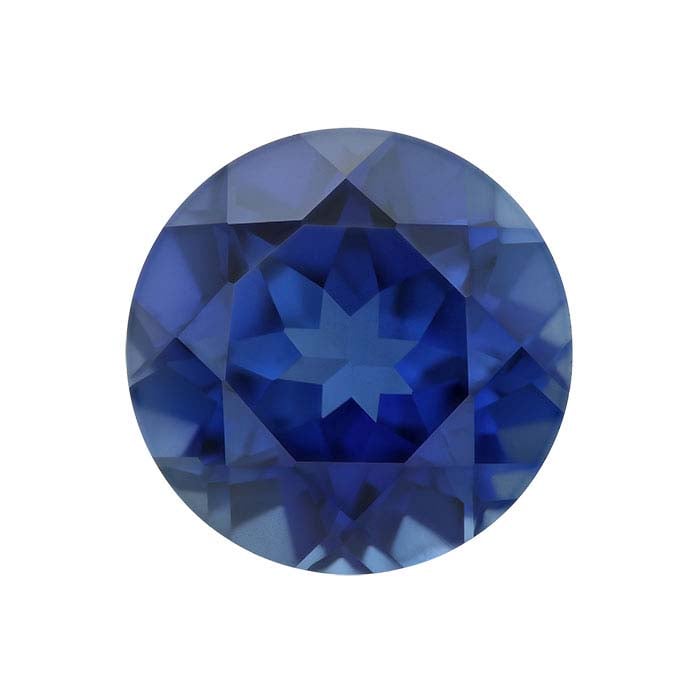 Lab-Grown Sapphire Round Faceted Gemstone - RioGrande