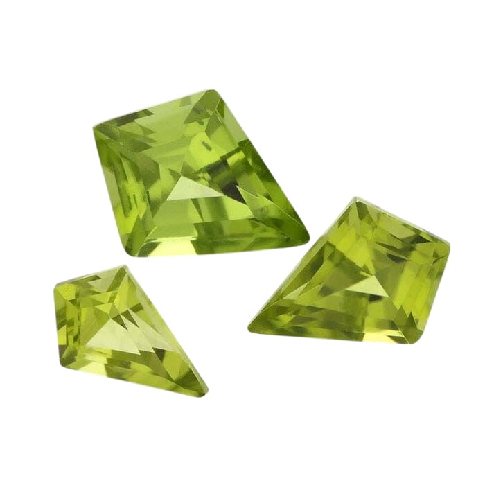 katie様 3点 ピラミッド型グリーンアメジスト14kgf 大粒クォーツ American Mined™ Arizona Peridot Kite Faceted Gemstone - RioGrande