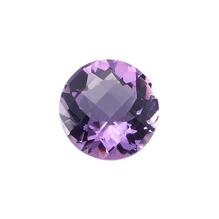 AFRICAN AMETHYST 10 x 8 MM OVAL CUT CHECKERBOARD TOP ALL NATURAL AAA 