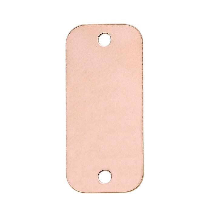 14/20 Rose GoldFilled Flat Rounded Rectangle Link Component RioGrande
