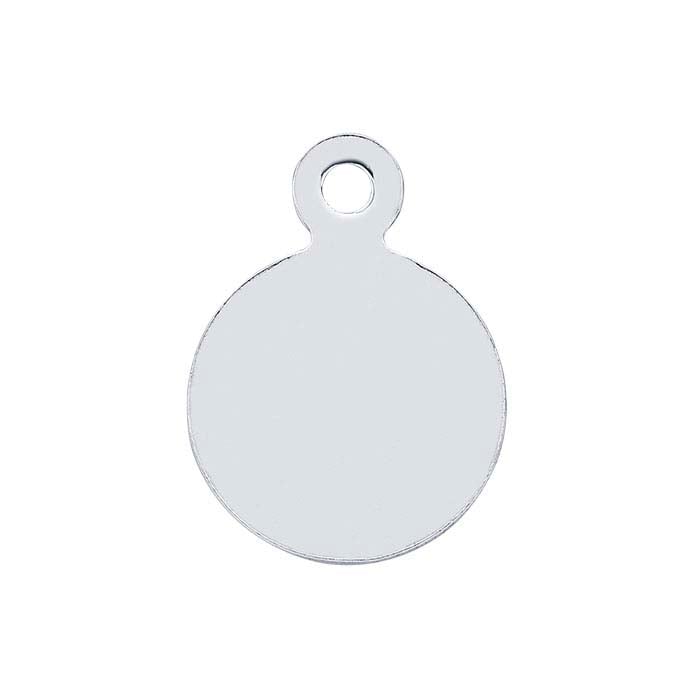 Sterling Silver 7.3mm Round Tags, Soft - RioGrande