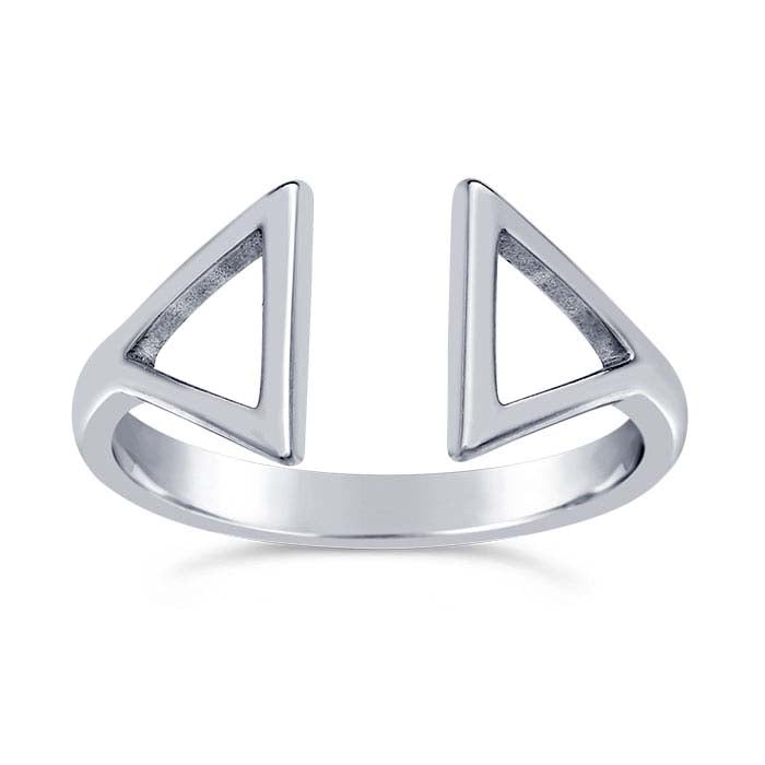 Sterling Silver OpenTriangle Ring Shank RioGrande
