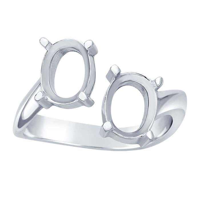 Sterling silver ring mountings sales