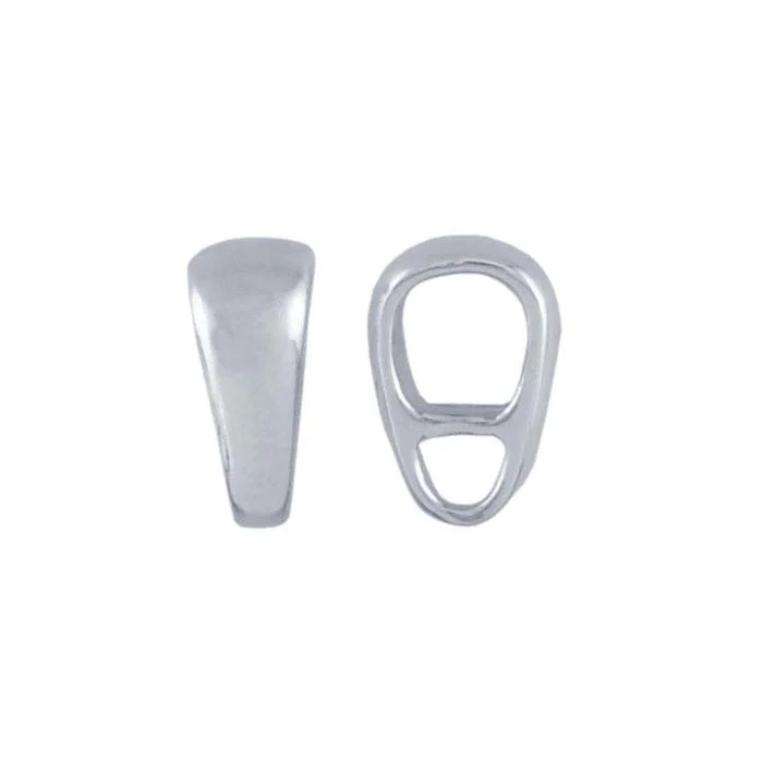 Sterling Silver Reversible Pendant Bail with Ring - RioGrande