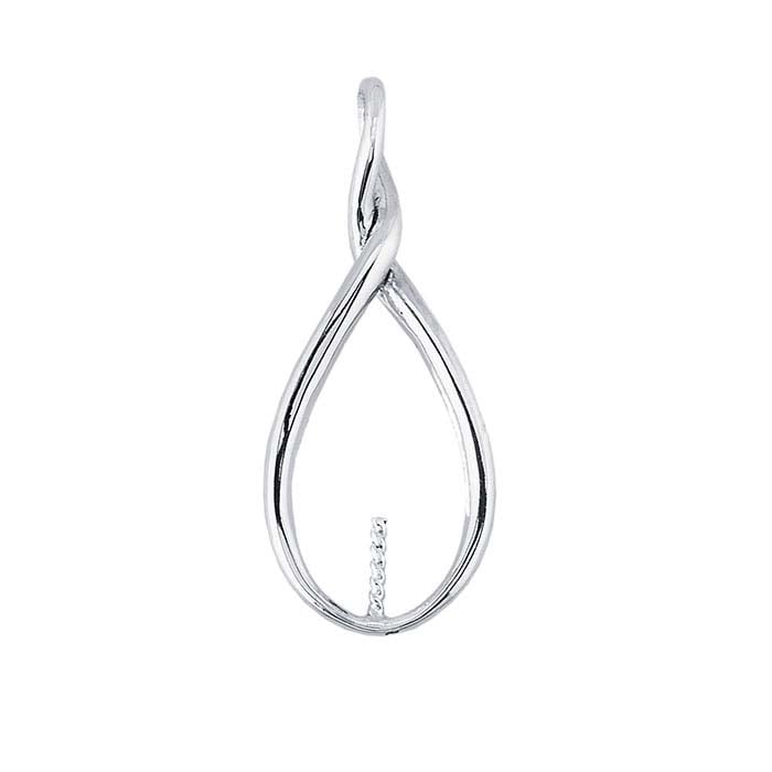 Sterling Silver Twist Pearl Pendant Mounting RioGrande