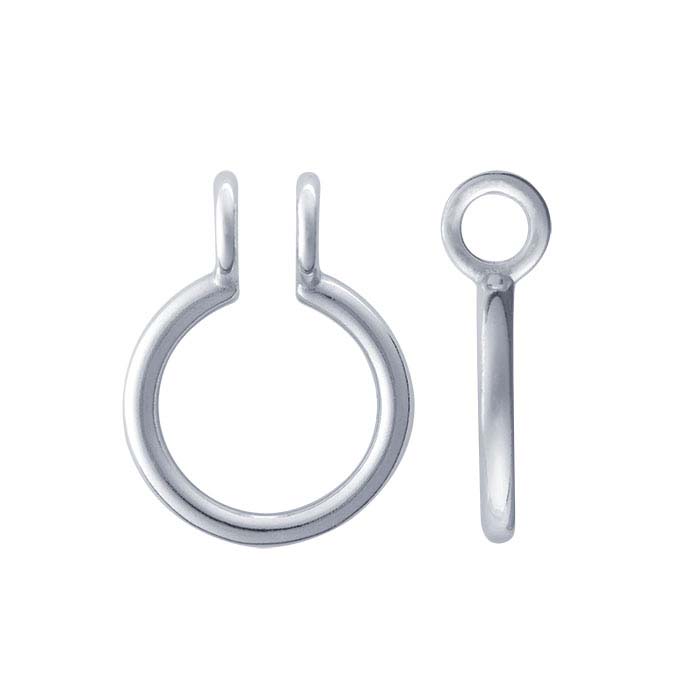 Sterling Silver Round Ring - .925 Solid Silver Simple Band, Choose Your Size
